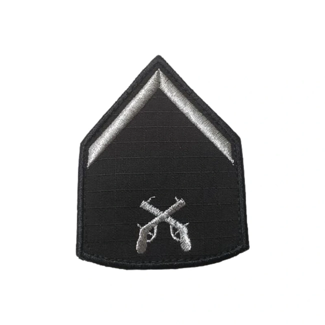 Divisa Bordada Preta - Polícia Militar (Par)