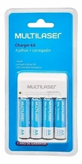 Carregador de Pilhas Multilaser 4xaa -12h - CB054