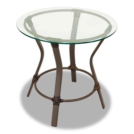 Mesa de Centro em Fibra Sintética e Alumínio Vidro Epóxi Porto Rico