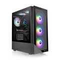 Gabinete Gamer Thermaltake View 200, ARGB, Painel de Vidro, MID-Tower, 3x Fans 120mm, Preto - CA-1X3-00M1WN-00