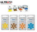 Bateria Auditiva 312 - Power One 1,45V. cartela com 6 unidades.
