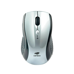 Mouse Sem Fio C3TECH Preto e Prata - M-W012SI V2