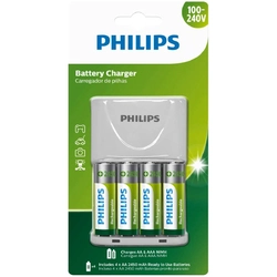 Carregador de Pilhas Aa/aaa Com 4 Pilhas Aa de 2450mah Scb2445nb/59