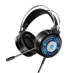Fone Headset Gamer HP H120 Com Iluminacao Led Preto P2