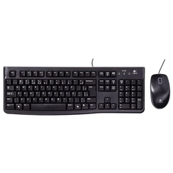 Kit Teclado e Mouse USB Logitech Preto - Mk120 920-004429