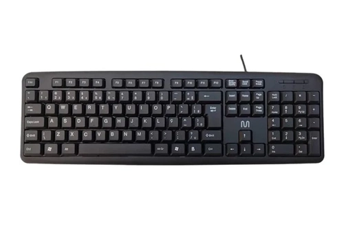 Teclado Slim Multi, USB, ABNT2, Resistente Água, Preto - TC065