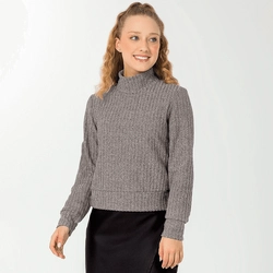 Blusão Tricot Aveludado Cativa - Feminino