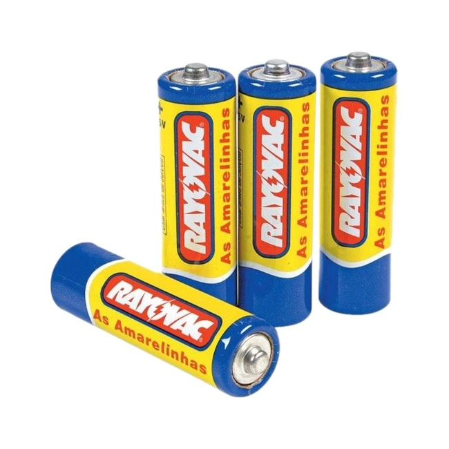 Pilha Zinco Rayovac AA (Pacote C/4)