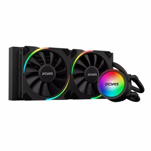 Water Cooler Pcyes Sangue Frio 3 Argb Black Vulcan 240mm TDP 250w - Argbsf3240br