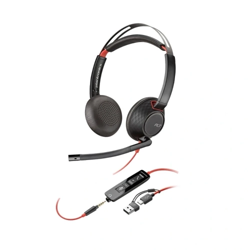 Headset Hp Poly Blackwire 5220 Stereo Usb-a/c Preto - 8x231aa