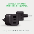 Carregador Ultra Rapido 32w C/ 3 Portas Usb (2 Usb-a + 1 Usb-c) Gan Ec12 - 4820192
