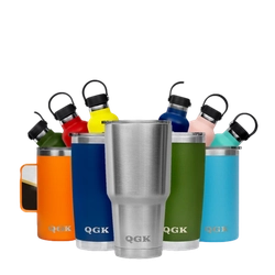 Caneca Térmica TUMBLER 30 OZ 887ml com Tampa - QGK (Verde Militar)