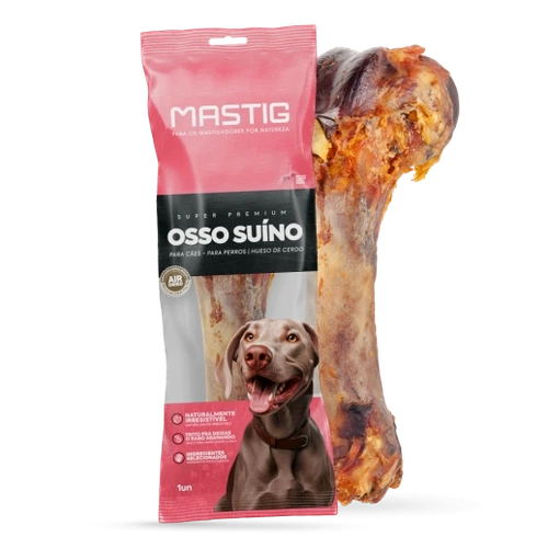 Osso Fêmur Suíno Mastig para Cães 1un