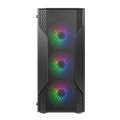 Gabinete Gamer Cougar MX110 RGB, Mid-Tower, Janela Lateral, 4 Fans RGB, Preto - 382BD20.0001