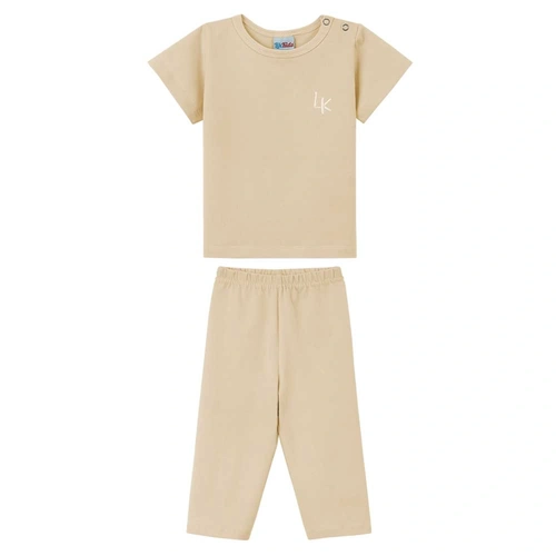 Conjunto Camiseta Manga Curta e Calça em Cotton Lik Kids - Menino
