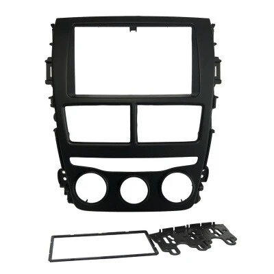 Moldura Fiamon  2 Din Toyota Yaris 18/ 19 Black Piano Ar Analo