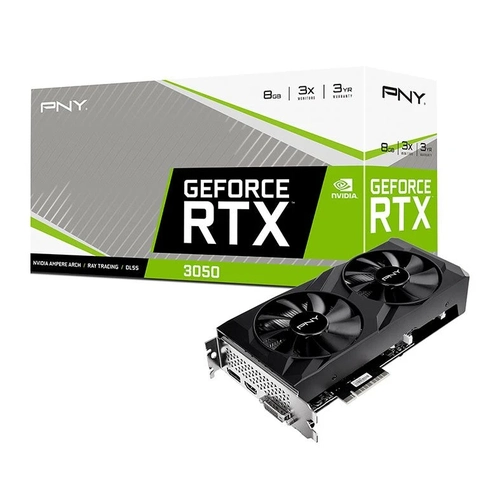 Placa De Video RTX3050 8GB PNY  - VCG30518DFBPB1-NAC