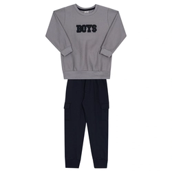 Conjunto Moletom Boys Granito Randa Mundu - Masculino