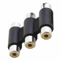 Adaptador Emenda Rca Tripla Femea (pct C/ 10 Peças) Ref. Le-5583