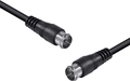 Cabo Coaxial f Macho x f Macho 2 Metros para Antena (pacote C/ 10)