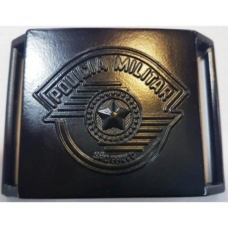 Fivela de Cinturão Policia Militar (Metal)
